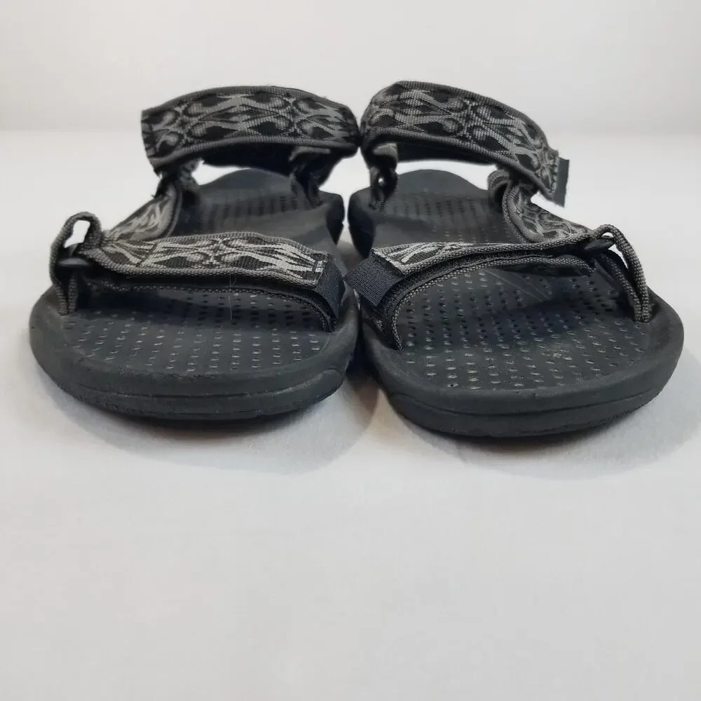 Teva Sandals Mens Size 9 Black Gray Geometric Strap Sport Hiking Water 6502
